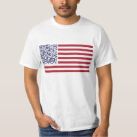 Código do hino nacional QR de bandeira americana