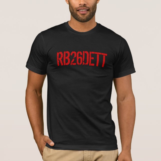 Camiseta Código do motor de GT-r RB26DETT da skyline (Frente)