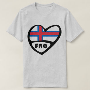 Camiseta Código do País das Ilhas Faroé Sinalizador do Crac