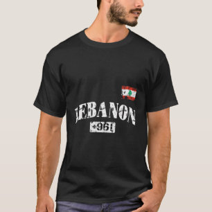 Camiseta Código do País do Orgulho Libanês em Perigo