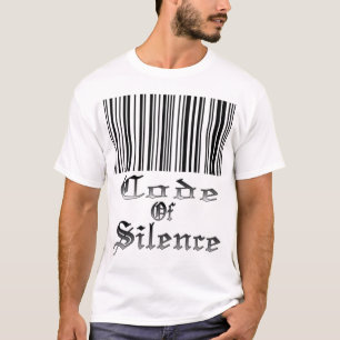 Camiseta Código do t-shirt do silêncio