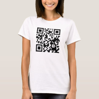 Camiseta Código engraçado de QR A curiosidade matou um gato