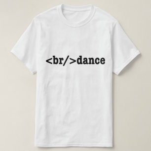 Camiseta código HTML de quebra