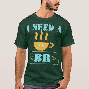 Camiseta Código HTML do Programador Funny Break Break