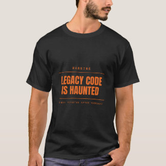 Camiseta Código Legado é Assombrado Funny Programador Desen
