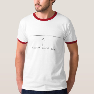 Camiseta Código Morse Cursive