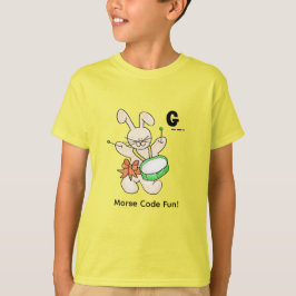 Camiseta Código Morse de Desenhos Animados para Crianças!