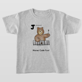 Camiseta Código Morse em Desenho Animado para Crianças!  Le