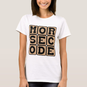 Camiseta Código Morse, Sistema de Pontos e Traços