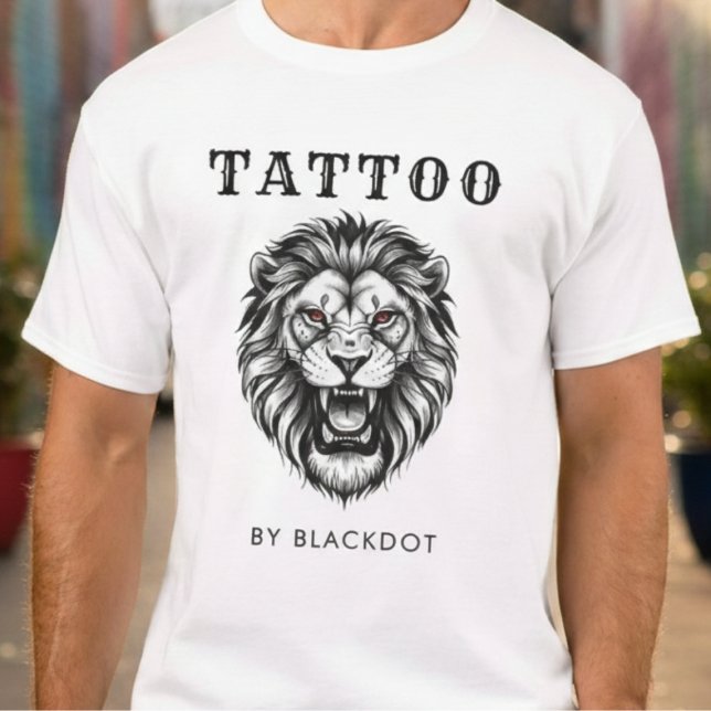 Camiseta Código QR de Marca Criativa de Tatuador Profission (Criador carregado)