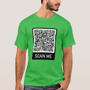 Camiseta Código QR - Digitalize-me com T-Shirt Moderno Pers