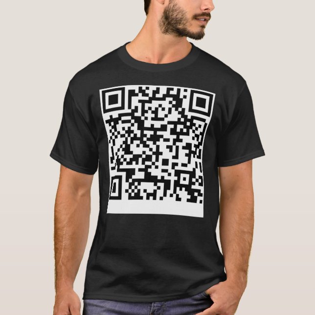 Camiseta Código QR do cilindro do rick Camisa-T essencial (Frente)