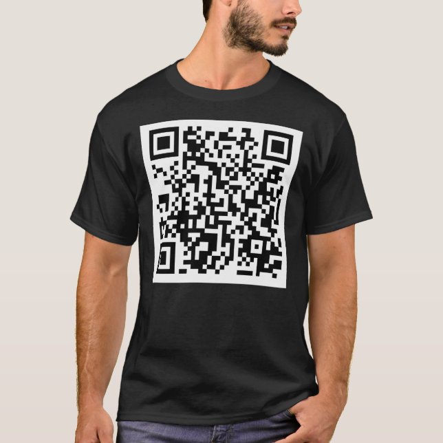 Camiseta Código QR do Gerador de Fotos Animal Aleatório (Frente)