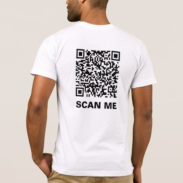 Camiseta Código QR do rick (Verso)