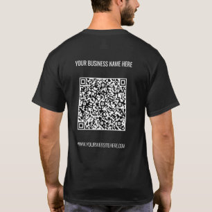 Camiseta Código QR e T-Shirt Personalizada Profissional de 