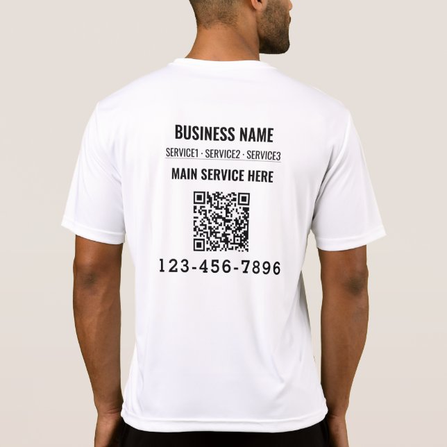 Camiseta código QR | Empresas modernas (Verso)