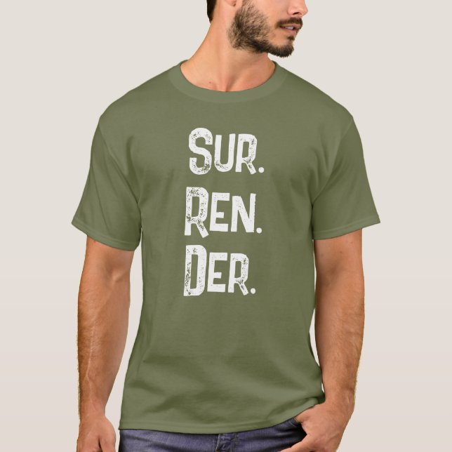 Camiseta Código QR Entrega Confiança no Senhor Fé (Frente)