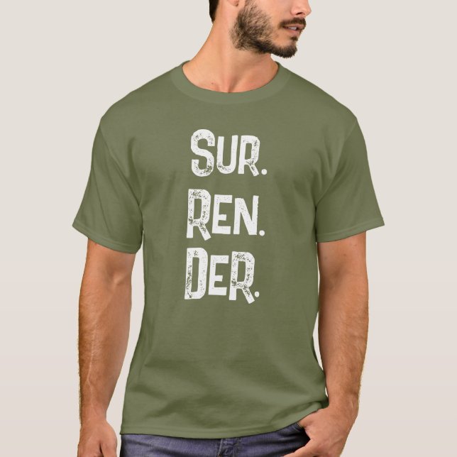 Camiseta Código QR Entrega Confiança no Senhor Fé (Frente)