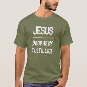 Camiseta Código QR Jesus Cumpridor da Profecia Bíblia Crist