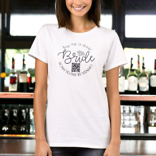 Camiseta Código QR para Festa de Despedida de Solteira 'Com
