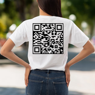 Camiseta Código Qr Personalizado Digitaliza-Me Um Presente 