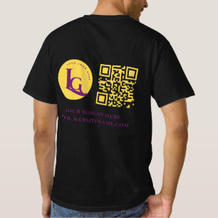 Camiseta Código Qr Personalizado do Logotipo da Sua Empresa