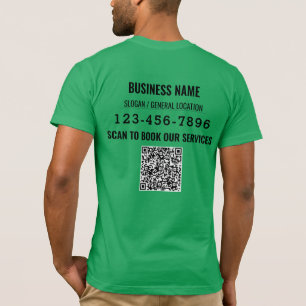 Camiseta Código QR personalizado Evento comercial de mídia 