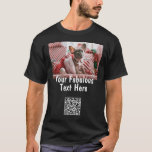 Camiseta Código Qr Personalizado, Foto e Texto<br><div class="desc">Código Qr personalizado editável,  Foto e Texto T-Shirt</div>