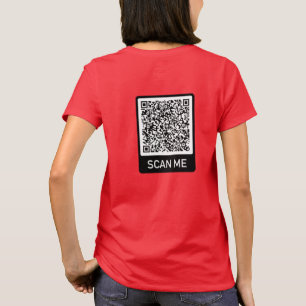 Camiseta Código QR personalizado - Informações de verificaç