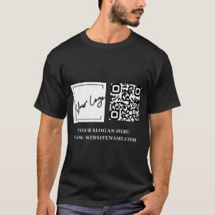 Camiseta Código Qr Personalizado Logotipo da Sua Empresa