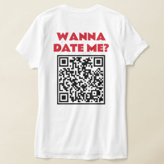 Camiseta Código QR Personalizado – Quer Namorar/Casar Comig