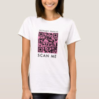 Código QR preto e rosa do notário público 'Scan Me