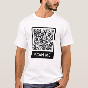Camiseta Código QR T-Shirt Informações de Análise do seu Pr