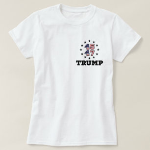 Camiseta Código QR Trump, Código QR de dança 45/47 Trump YM
