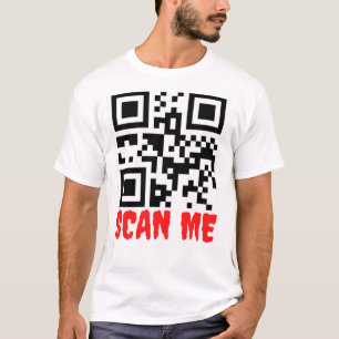 Camiseta Código Qr Verif Me Find Me Identification Scan