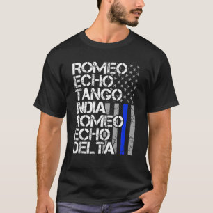 Camiseta Código Telefônico do Agente Policial Aposentado Li