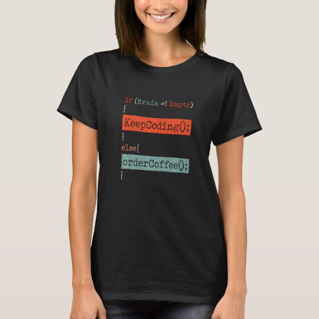 Camiseta Coding Coffee  Desenvolvedor Web (Frente)