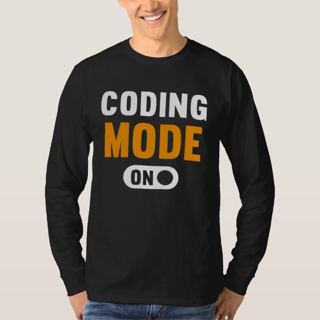 Camiseta Coding Mode on (Frente)