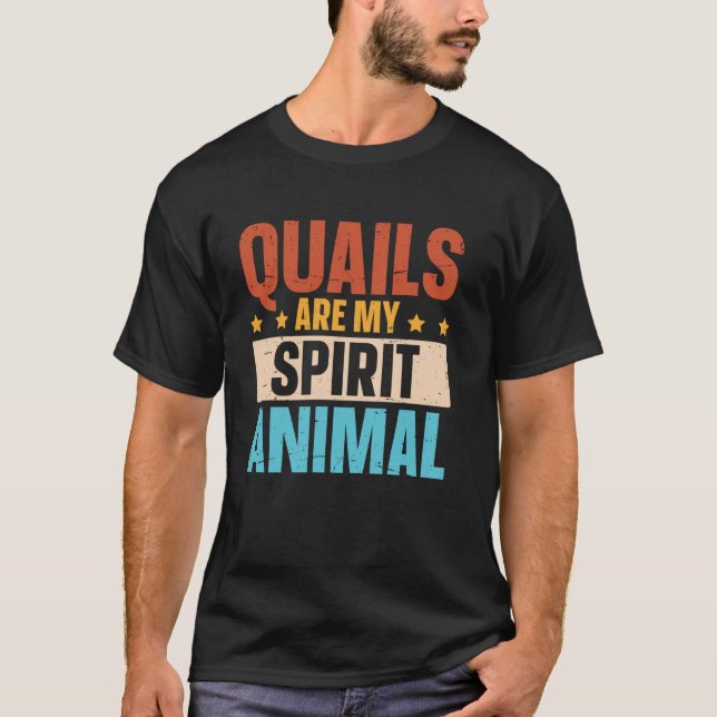 Camiseta Codornas são meu animal espiritual  Criador de Cod (Frente)
