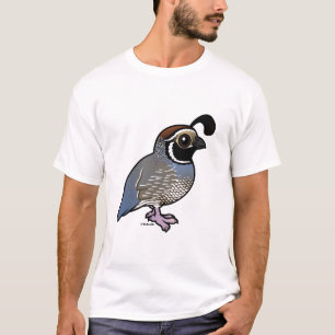 Camiseta Codorniz de Califórnia bonitos