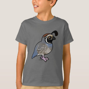 Camiseta Codorniz de Califórnia bonitos