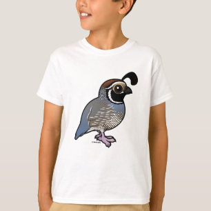 Camiseta Codorniz de Califórnia bonitos