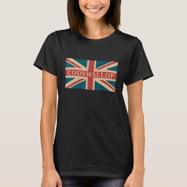 Camiseta Codswallop British Slang England Anglophile (Frente)