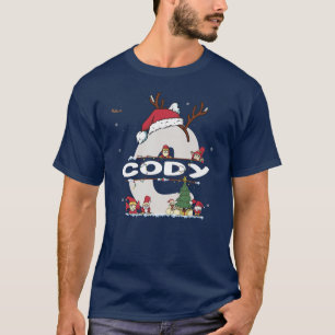 Camiseta Cody Christmas w Cody Name for funny Xmas
