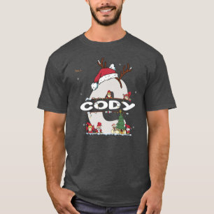 Camiseta Cody Christmasw Cody Name para xmas engraçados