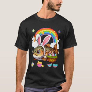 Camiseta Coelhão De Pernalas De Páscoa De Peixes Caça De Ov
