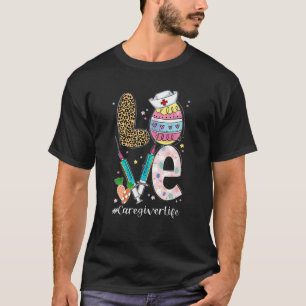 Camiseta Coelhinha Bonita Adorava Cuidador Da Vida Leopardo