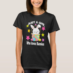Camiseta Coelhinha Só Uma Garota Que Ama Coelho Bonito