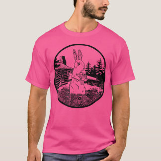 Camiseta Coelhinho Armado De Coelho Com Roupa De Arma