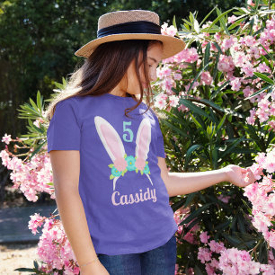 Camiseta Coelhinho bonito ouve Páscoa de Tiara